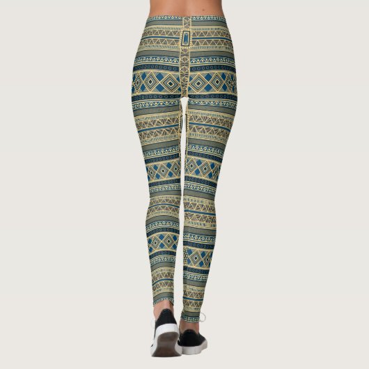 African Mali Pattern Leggings (Rückseite)