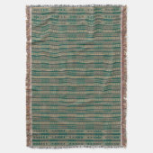 African Mali Pattern Throw Blanket II Decke (Vorderseite Vertikal)