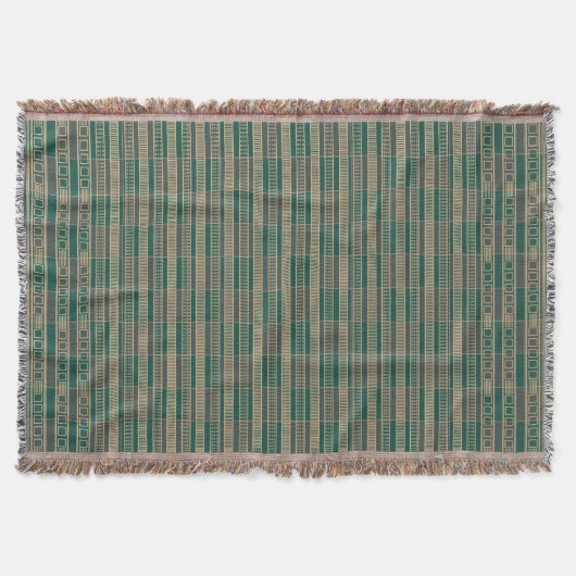 African Mali Pattern Throw Blanket II Decke (Vorderseite)