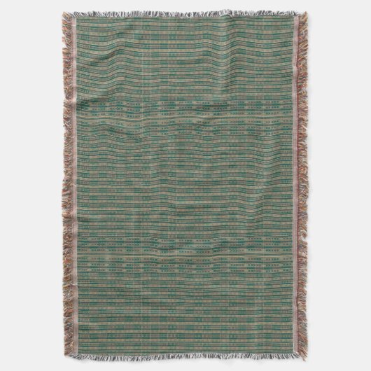 African Mali Pattern Throw Blanket III Decke (Vorderseite Vertikal)