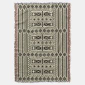 African Mali Pattern Throw Blanket V Decke (Vorderseite Vertikal)