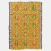 African Mali Pattern Throw Blanket VII Decke (Vorderseite Vertikal)
