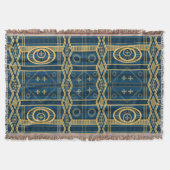 African Mali Pattern Throw Blanket VIII Decke (Vorderseite)