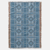African Mali Pattern Throw Blanket X Decke (Vorderseite Vertikal)