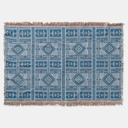 African Mali Pattern Throw Blanket X Decke (Vorderseite)