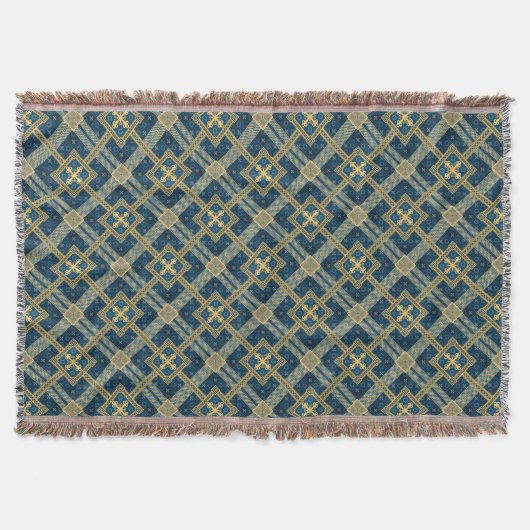 African Mali Pattern Throw Blanket XI Decke (Vorderseite)