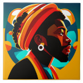 African Man Tile Fliese (Vorderseite)