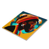 African Man Tile Fliese (Seite)
