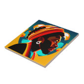 African Man Tile Fliese (Seite)