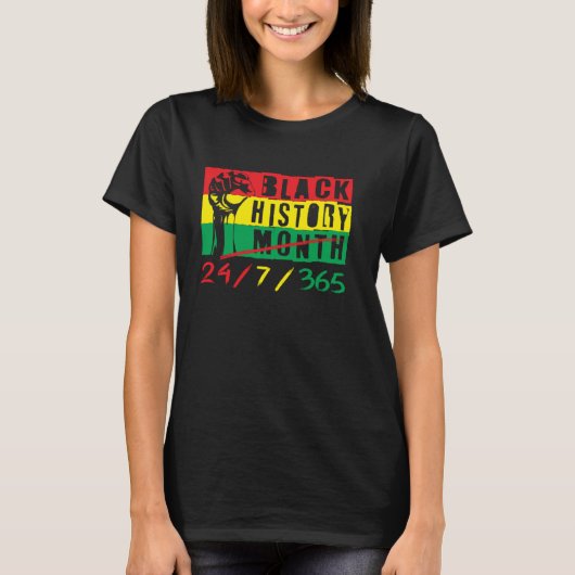 African Map Black History Monat 3 T-Shirt (Vorderseite)
