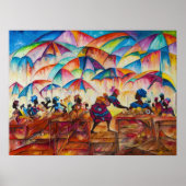 African Marketplace II Canvas Print Poster (Vorne)