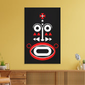 African Mask Leinwanddruck (Insitu (Wohnzimmer))
