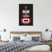 African Mask Leinwanddruck (Insitu (Schlafzimmer))
