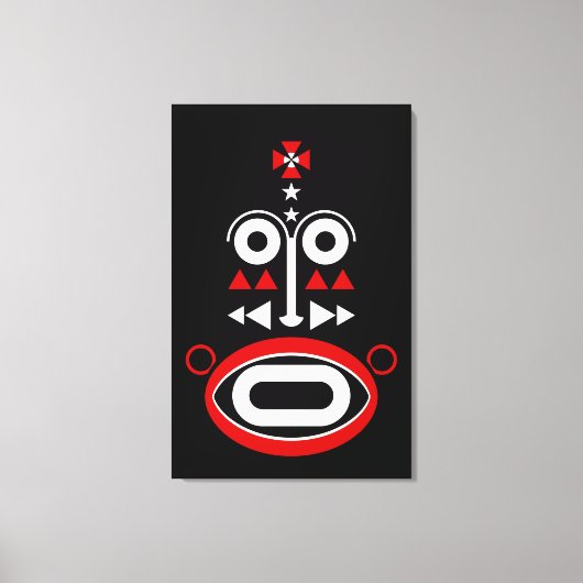 African Mask Leinwanddruck (Vorderseite)