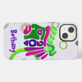 African Masks Celestial 3D PERSONALISIERT iPhone Hülle (Rückseite (Horizontal))