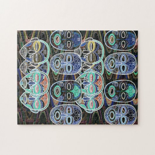 African Masks V1 Puzzle (Horizontal)
