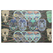 African Masks V1 Stoff (Yard (91,4 cm))