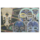 African Masks V1 Stoff (Fat Quarter (45,7 x 55,9 cm))