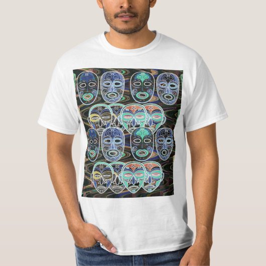 African Masks v1 T-Shirt (Vorderseite)