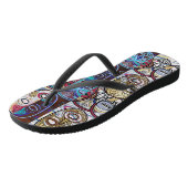 African Masks V2 Badesandalen (Schrägansicht)