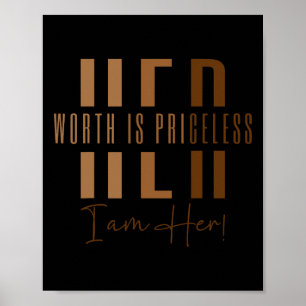 African Melanin Queen Girls and Women Melanated B Poster