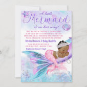 African Mermaid Long Distance Baby Showroom by Mai Einladung (Vorderseite)