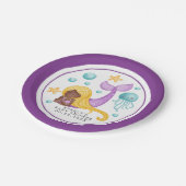 African Mermaid Ocean Baby Show Pappteller (Schrägansicht)