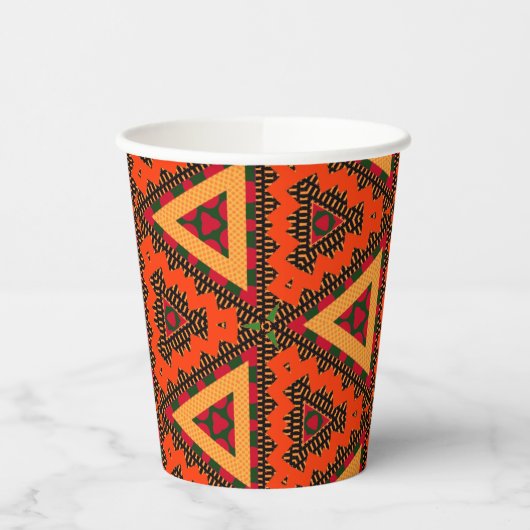 African Modern Kente Pappbecher (Links)