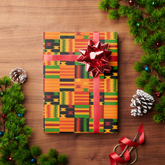 African Modern Kente Tribal Style Wrapping Paper Geschenkpapier