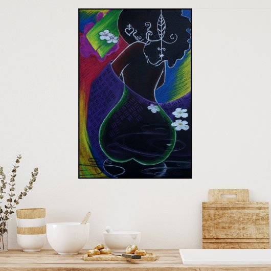 African Moon - Miami Deko Print (Küche)