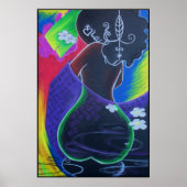 African Moon - Miami Tile Print Poster (Vorne)