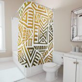 African Motif Digital Graphic Duschvorhang (Beispiel)