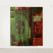 African Motif Print Wandteppich (Vorderseite)