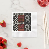 African Mud Cloth Bogolan Inspiriert Paper Napkins Serviette (Beispiel)