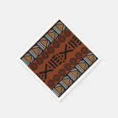 African Mud Cloud Bogolan Designer Paper Napkins Serviette (Ecke)