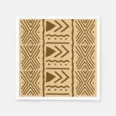 African Mud Cloud Bogolan Designer Paper Napkins Serviette (Vorderseite)