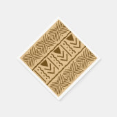 African Mud Cloud Bogolan Designer Paper Napkins Serviette (Ecke)
