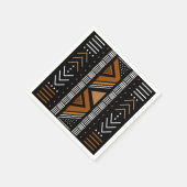 African Mud Cloud Bogolan Designer Paper Napkins Serviette (Ecke)