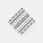 African Mud Cloud Bogolan Designer Paper Napkins Serviette (Ecke)