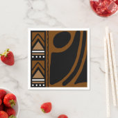 African Mud Cloud Bogolan Designer Paper Napkins Serviette (Beispiel)