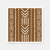 African Mud Cloud Bogolan Designer Paper Napkins Serviette (Vorderseite)