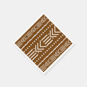 African Mud Cloud Bogolan Designer Paper Napkins Serviette (Ecke)