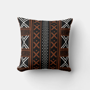 African Mud Cloud Bogolan Pillow Kissen