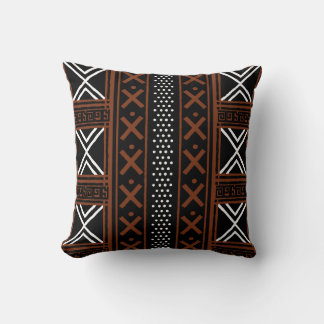 African Mud Cloud Bogolan Pillow Kissen