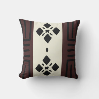 African Mudcloth Bogolan Design Throw Kissen