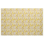 African mudcloth contrast botanical yellow brown  stoff (Fat Quarter (45,7 x 55,9 cm))