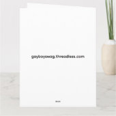 African Muscle Greetings Card Karte (Rückseite)