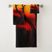 African Nightsky Sunset Badhandtuch Set (Insitu)