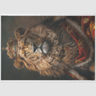 African Nobel Lion King Decoupage Seidenpapier