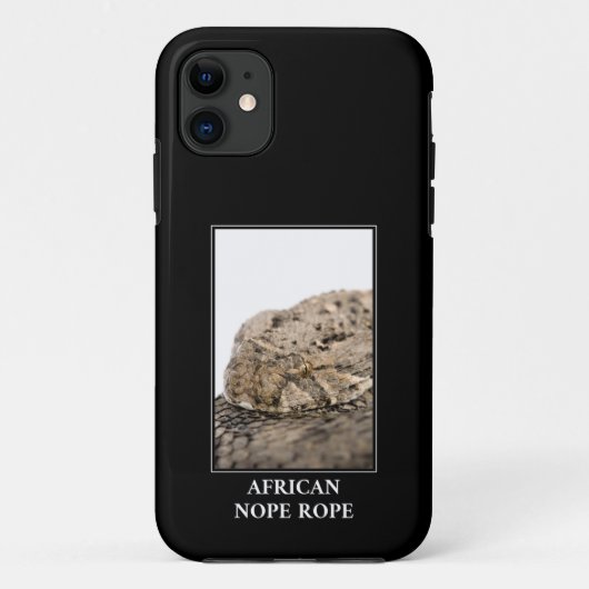 African Nope Rope - Puff adder Snake Danger Case-Mate iPhone Hülle (Rückseite)